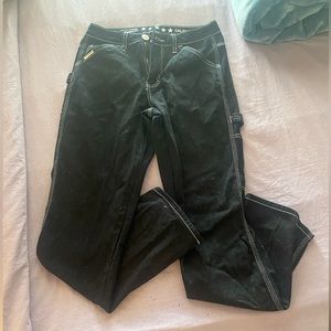 black mid waist jeans from tilly’s